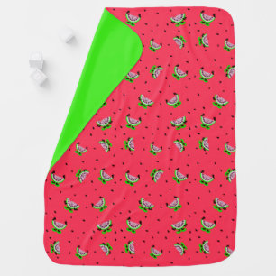Watermelon pattern baby blanket