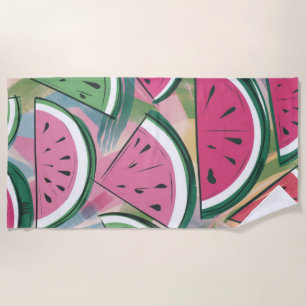 Watermelon Pattern Beach Towel