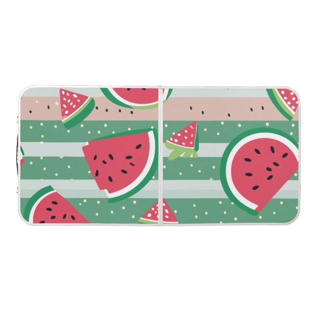 Watermelon Pattern Beer Pong Table (Top)