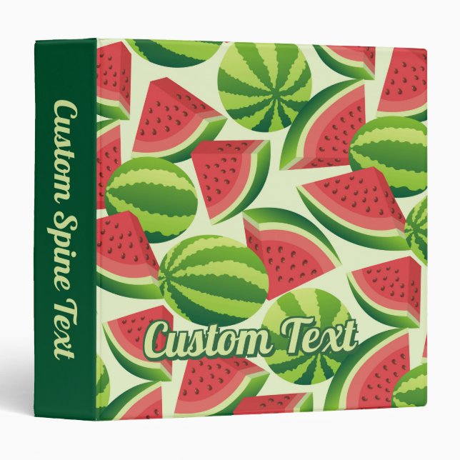 Watermelon Pattern Binder (Front/Spine)