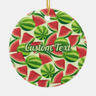 Watermelon Pattern Ceramic Ornament