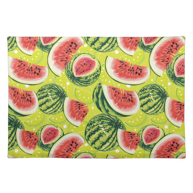 Watermelon Pattern Cloth Placemat (Front)