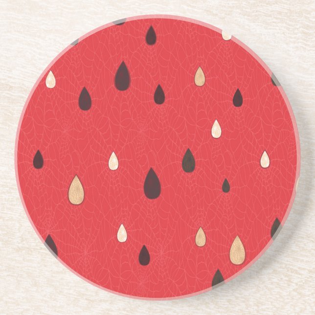 Watermelon Pattern Coaster (Front)