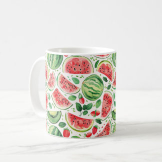 Watermelon pattern coffee mug