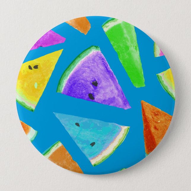 Watermelon Pattern Creation 10 Button (Front)