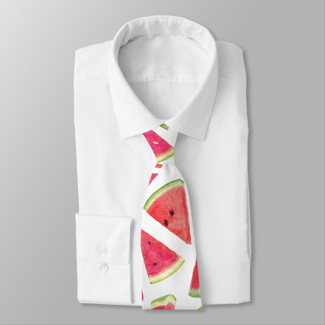 Watermelon Pattern Creation 2 Neck Tie (Tied)