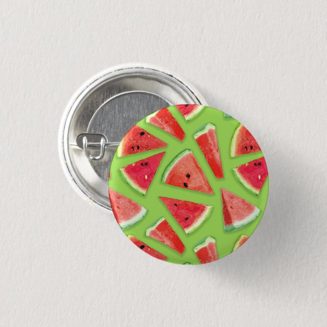 Watermelon Pattern Creation 3 Button (Front & Back)