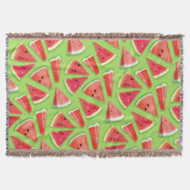 Watermelon Pattern Creation 3 Throw Blanket (Front)