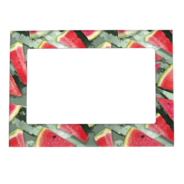 Watermelon Pattern Creation 4 Magnetic Frame (Front)