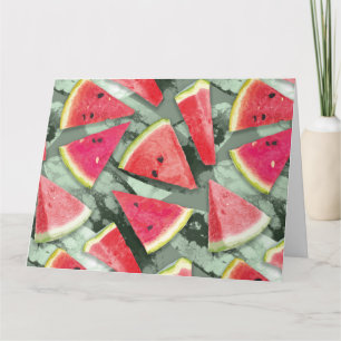 Watermelon Pattern Creation 4 Thank You Card