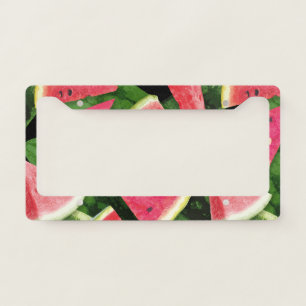 Watermelon Pattern Creation 5 License Plate Frame