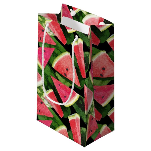 Watermelon Pattern Creation 5 Small Gift Bag (Front Angled)