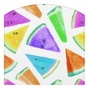 Watermelon Pattern Creation 6 Door Sign