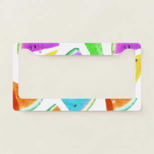 Watermelon Pattern Creation 6 License Plate Frame