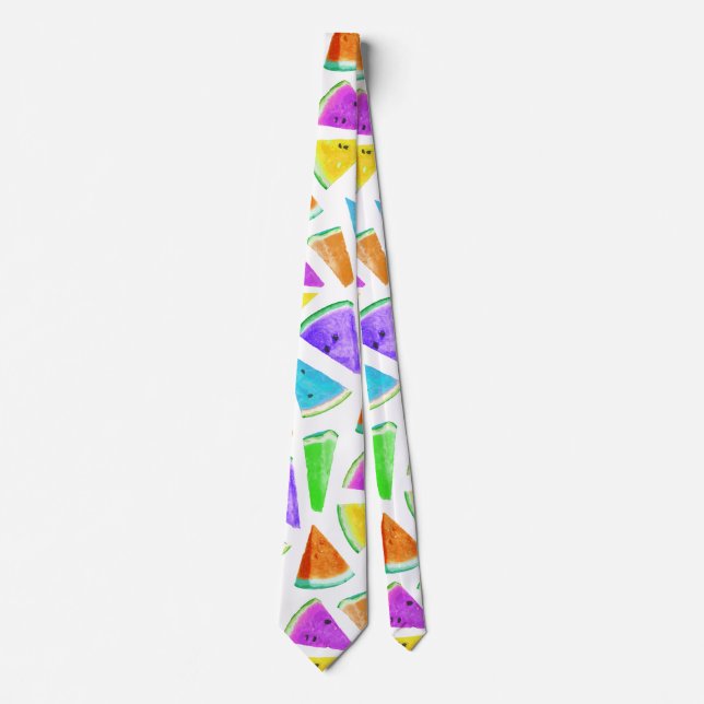 Watermelon Pattern Creation 6 Neck Tie (Front)