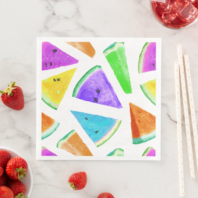 Watermelon Pattern Creation 6 Paper Dinner Napkins (Insitu)