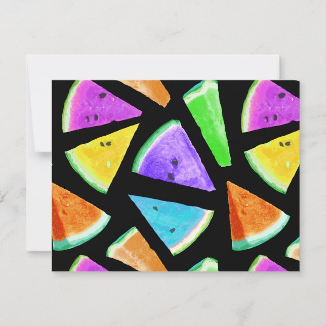 Watermelon Pattern Creation 7 Note Card (Front)