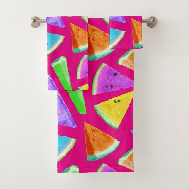 Watermelon Pattern Creation 9 Bath Towel Set (Insitu)