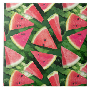 Watermelon Pattern Creation Ceramic Tile