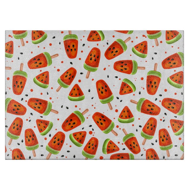 Watermelon pattern cutting board (Front)