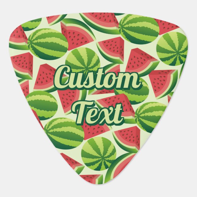 Watermelon Pattern Guitar Pick (Front)