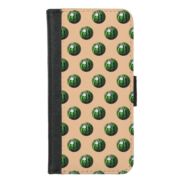Watermelon Pattern iPhone Wallet Case (Front)