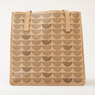 Watermelon Pattern Leather Tote