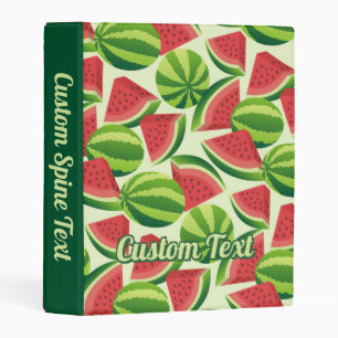 Watermelon Pattern Mini Binder