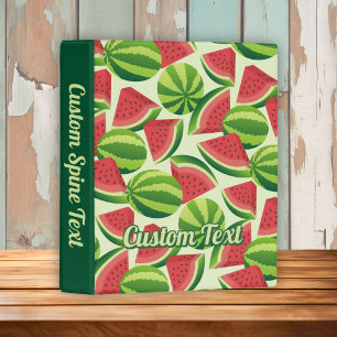 Watermelon Pattern Mini Binder