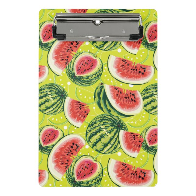 Watermelon Pattern Mini Clipboard (Front)