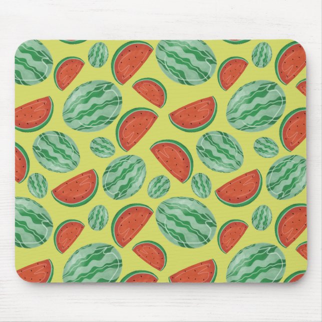 Watermelon Pattern Mouse Pad  (Front)
