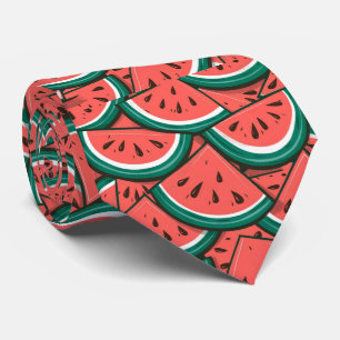 Watermelon pattern neck tie
