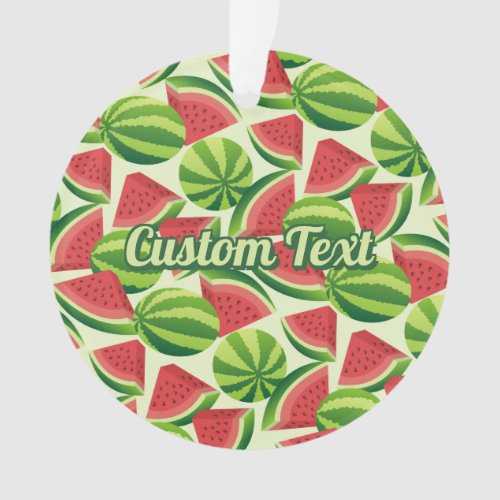 Watermelon Pattern Ornament