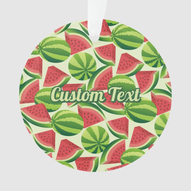 Watermelon Pattern Ornament (Front)