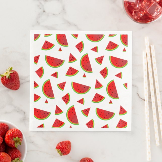 Watermelon pattern  paper dinner napkins (Insitu)