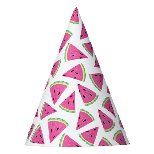 Watermelon pattern party hat (Front)