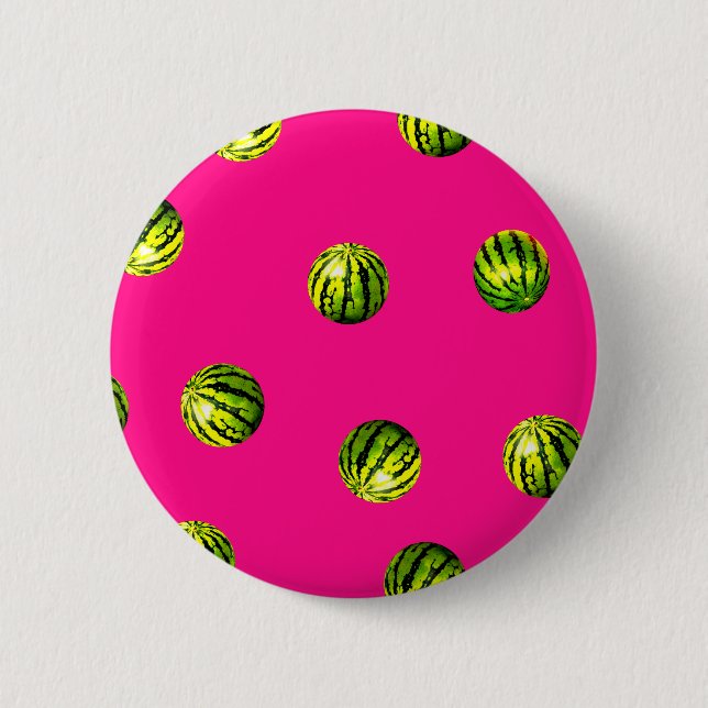 watermelon pattern pink button (Front)