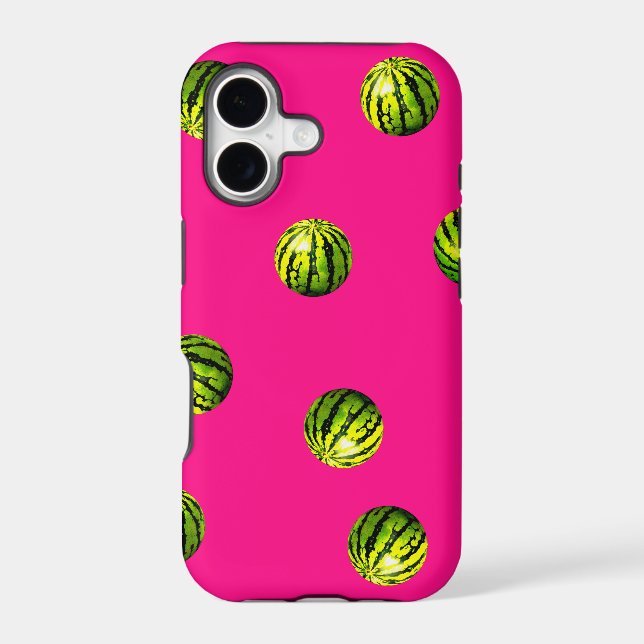 watermelon pattern pink iphone case (Back)