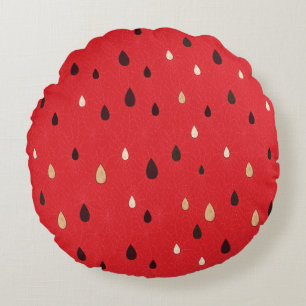 Watermelon Pattern Round Pillow