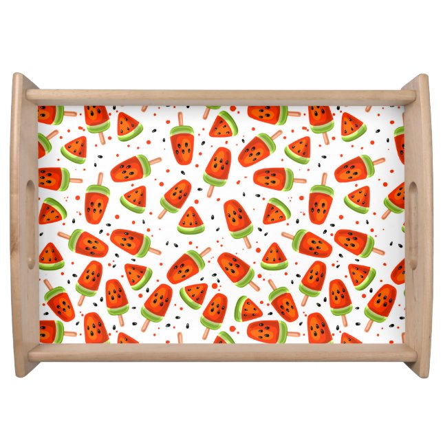 Watermelon pattern serving tray (Front)