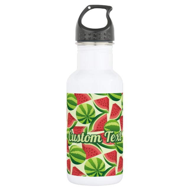 Watermelon Pattern Stainless Steel Water Bottle (Front)
