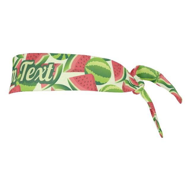Watermelon Pattern Tie Headband (Rotate 90)