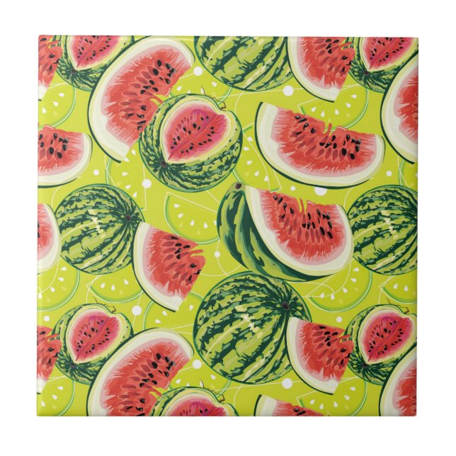 Watermelon Pattern Tile (Front)