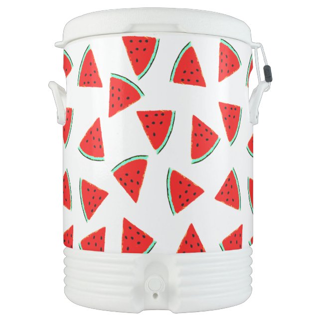 Watermelon Pattern Triangles Beverage Cooler (Front)
