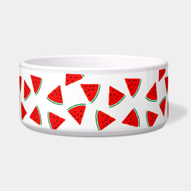 Watermelon Pattern Triangles Bowl (Front)