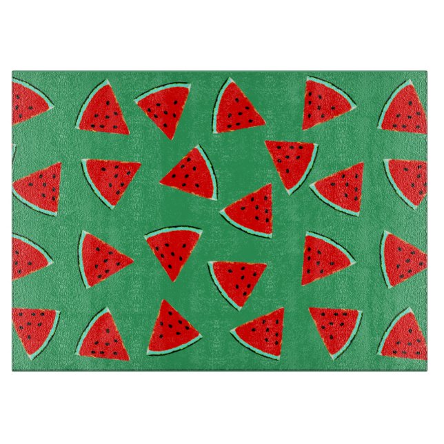Watermelon Pattern Triangles Cutting Board (Front)