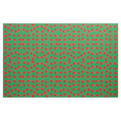 Watermelon Pattern Triangles Fabric