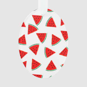 Watermelon Pattern Triangles Ornament