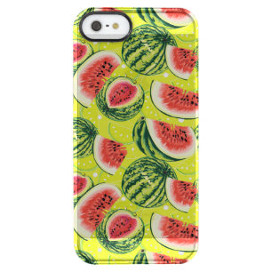 Watermelon Pattern Clear iPhone SE/5/5s Case