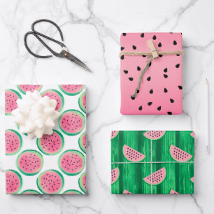 Watermelon Pattern  Wrapping Paper Sheets